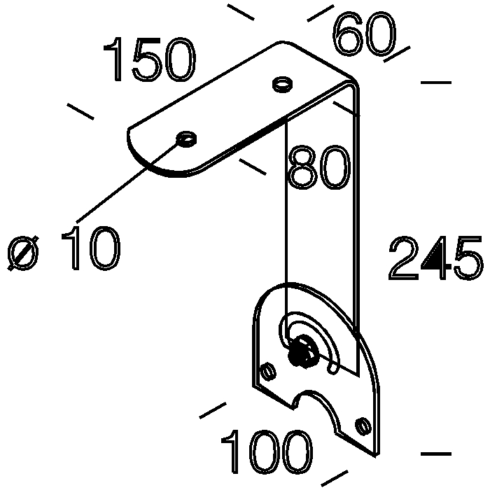 996 Staffa orientabile